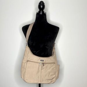 Baggallini Large Cargo Bagg Crossbody Beige Bag